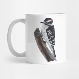 Downy Woodpecker painting (no background) Mug